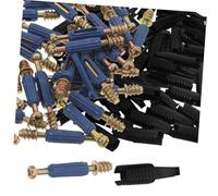 Toddmomy 100 Pièces Connecteur Caché pour Meubles, Raccord de Connexion Matériel, sans Perçage, Montage Rapide, Design Dissimulé, Plastique et Fer, pour Armoires et Garde-robes, Fixation