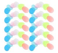 Toddmomy 100 Pièces Lot de Galets Colorés Phosphorescents Résine Couleur Aléatoire pour Décoration Nocturne pour Aquarium et Jardin Extérieur