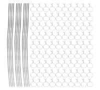 Toddmomy 1000 Pièces Attaches de Fil en Fer Gainé Noir pour Jardinage et Organisation à Domicile, Lien Flexible Prise Ferme pour Plantes Grimpantes et Câbles Électriques