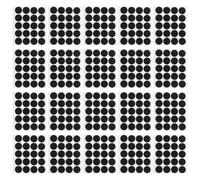 Toddmomy 100pièces Pastilles Adhésives Double Face Autocollantes Noires Fixation Forte pour Tapis Coussins et Décor Mural Protection Anti-rayures sans Outils Réutilisables et Durables