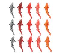 Toddmomy 15 Pièces Figurine de Koi Réaliste en Résine, Décor Zen Japonais | Aspect, Textures Détaillées, pour Aquarium, Terrarium, Jardin Miniature et Patio