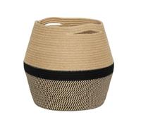 Toddmomy 1pièce Panier Tissé à Cordon Coton pour Rangement Maison Panier de Stockage pour Jouets Vêtements Plantes Intérieures Modèle Petit avec Anses Décoration et Couleur Aléatoire