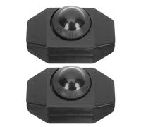 Toddmomy 2 Pièces Interrupteurs et Variateurs D'intensité pour Lampe de Bureau en Plastique Noir Fonction Variateur et Bouton Rotatif, pour Projets D'éclairage DIY