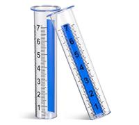 Toddmomy 2 Pièces Lot de Remplacement en Plastique Transparent pour Pluviomètre Extérieur, pour Jardin et Usage en Plein Air, Précision et Durabilité Assurées