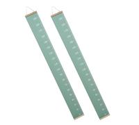Toddmomy 2 Pièces Règle de Croissance Décoration Artistique Murale en Bois Vert, Robuste et pour Chambre D'garçon et Filles ou Espace Bébé Créatif