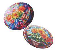 Toddmomy 2pièces Décoration Murale Artisanal Avec Motif Ornement Pour Jardin Patio Et Clôture
