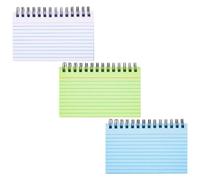 Toddmomy 3 Pièces Bloc-notes à Spirale Coloré, Écriture Fluide | Papier Lisse et Plastique, Notes D’étude et Tâches, Style Simple pour École, Voyage et Bureau