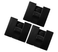Toddmomy 3 Pièces Crochet Mural Invisible Pliable en Aluminium Noir, Lot de | Installation Facile, Design Moderne Minimaliste, pour Maison et Chambres, Adapté aux Paquet à Main et Serviettes