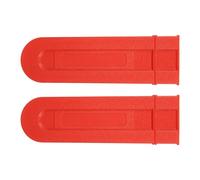 Toddmomy 3 Pièces Housse de Tronçonneuse en PE Rouge, Fourreau de Guide-chaîne pour Guide-chaîne de Tronçonneuse, Protection Complète pour Travaux Forestiers