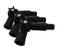 Toddmomy 3pcs adaptateurs de filetage pour rallonge manche balai, compatibles brosse toile d'araignée et plumeau, en PP noir, pour nettoyage haute portée