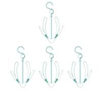 Toddmomy 4 Pièces Étagère à Chaussures Suspendue Mobile PP Bleu pour Sécher | Cintre à Chaussures Pratique, Crochets Intégrés, Léger et Pliable, Garde la Forme, Usage Balcon