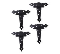 Toddmomy 4pièces Charnières T Robustes pour Portail Porte de Grange ou Abri de Jardin avec Sangle T pour Maison