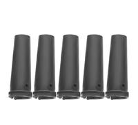 Toddmomy 5 Pièces Viroles de Rechange en Fer pour Houe de Jardin, Viroles de Rechange pour Fers de Houe, Acier Noir, Connecteur de Manche en Bois, pour Outils de Jardinage et Cultivateurs,
