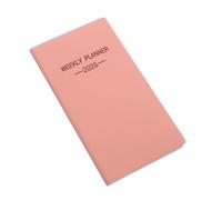 Toddmomy Agenda Hebdomadaire de Poche A6, Carnet de Planning 2026, Papier et Pu, Rose, pour Paquet à Main et Voyage, Notes et Mémos, Organisation de Bureau