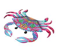 Toddmomy Applique Murale en Fer Sculpture de Crabe Décoration Murale Extérieure pour Maison et Jardin Art Mural Détaillé et Fin