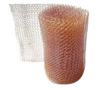 Toddmomy Barrière Anti-rongeurs en Treillis de cuivre, barrière Contre Les Chauves-Souris et Les escargots | Rouleau de grillage en cuivre anti-rongeurs de 12,7 cm x 15 m pour trous d'évacuation, empêche les escargots d'entrer