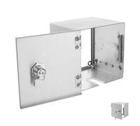 Toddmomy Boîte Étanche pour Prise Extérieure avec Serrure Boîtier Électrique Mural Acier Inoxydable pour Chargeur de Voiture Électrique Boîte de Raccordement Étanche avec Verrou pour Prise