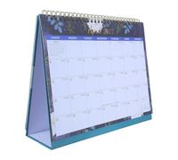 Toddmomy Calendrier hebdomadaire de bureau petit calendrier pour ordinateur: agenda de bureau à spirale, format de bureau vertical, juillet 2026-juin 2027, papier, pour planification et