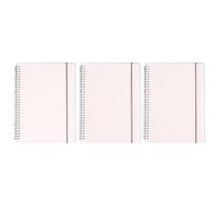 Toddmomy Carnet à Spirale Latérale Blanc 3pcs en Papier Portable pour Activités Scolaires et Prise de Notes Rapide pour Élèves et Amis