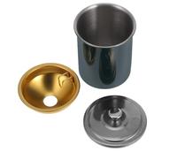 Toddmomy Cendrier Capacité Modérée avec Couvercle D'extérieur en Acier Inoxydable Design Élégant et Moderne, pour Terrasse et Patio