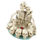 Toddmomy Cendrier Créatif Tête de Mort en Résine Beige, Halloween, Chic | Grand Cendrier Exterieur, Cendrier Maison, Ornement Décoratif, Usage Intérieur