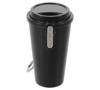 Toddmomy Cendrier Portable Collecte de Cendres sans Fumée avec Porte-clés en Métal Noir Gestion Facile des Cendres, Design Moderne et Minimaliste pour Maison et Bureau