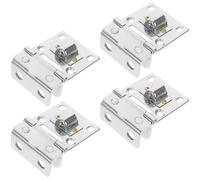 Toddmomy Charnières de Porte en Verre en Acier Inoxydable Argenté 4pcs, Ouverture Fluide, Remplacement pour Portes D'armoire et Vitrines à Domicile