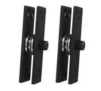 Toddmomy Charnières Pivotantes Invisibles Lot de 2 en Acier Inoxydable Noir Pivot 360° Structure Stable Haut-bas pour Portes Lourdes Intérieures Usage Résidentiel Exigeant