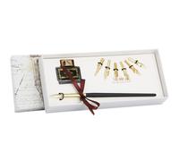 Toddmomy Coffret d'écriture en bois avec stylos à encre pour calligraphie et dessin, ensemble de 9 stylos à plume design élégant, cadeau pour étudiants et artistes