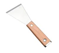 Toddmomy Coupeur De Mastic En Acier Inoxydable Avec Poignée En Bois Massif Spatule Enduit Lissage Biseautée 7.48 in Pour Nettoyage Des Murs Portes Et Fenêtres Bricolage Maison