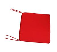 Toddmomy Coussin de Siège Carré Imperméable en Polyester et Éponge, Design Lisse à Fermeture Éclair, pour Voiture et Canapé, Rouge
