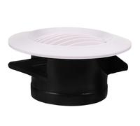 Toddmomy Couvercle de Grille D'aération en Abs Blanc pour Ventilation Murale Extérieure Surface Lisse et Grand Débit D'air, pour Fête Système de Climatisation Central