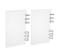 Toddmomy Couverture Protection Acrylique 6 de Anneaux Transparente Classeur Métalliques Rigide Flexible pour Cahier, pour Travail et Voyage