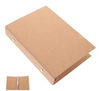 Toddmomy Couverture Rigide en Papier Kraft Marron pour Classeur à Cahier A6, Légère et Protectrice, pour Organiser Notes D'étude et Documents Professionnels