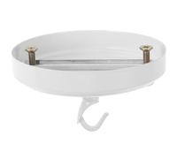 Toddmomy Crochet Suspendre de Luminaire en Fer Blanc Rosace de Lustre, Pied de Lampe Suspendue Élégant pour Installation Facile et Sécurisée Espaces Commerciaux