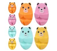Toddmomy Crochets Adhésifs pour Câble et Prise en Plastique 8 Pièces Support Mural Forme Ours Sans Perçage pour Rangement de Bureau et Salle de Bain