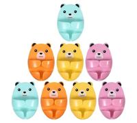 Toddmomy Crochets Adhésifs pour Prise et Câble en Plastique 8 Pièces Forme Ours Mignons Support Mural sans Perçage Rangement de Câbles pour Bureau et Salon