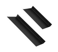 Toddmomy Étagère Murale de Rangement en Aluminium Spatial Noir 50cm 30 CM | Fixation sans Perçage Vis, Bords Arrondis, Caches Vis, pour Salle de Bain Cuisine
