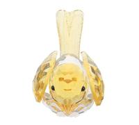 Toddmomy Figurine D'oiseau en Cristal Jaune Décorative pour Bureau Reflets Arc-en-Ciel, Design Cartoon Unique, pour Décoration Feng Shui et Bureau Moderne