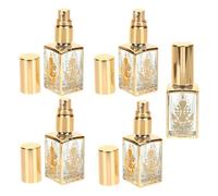 Toddmomy Flacon de Parfum en Verre Vintage 10ml Rechargeable, Lot de 5, Design Élégant et Pratique pour Coiffeuse ou Commode