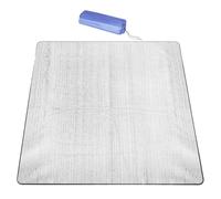 Toddmomy Grande Couverture de Pique- d'extérieur : 200 cm x 200 cm, imperméable et Pliable ; Tapis de Plage Double Face ; Tapis de Camping imperméable en Aluminium avec de Rangement.