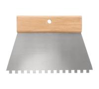 Toddmomy Grattoir à bord dentelé pour l'application de peinture murale et d'enduit, outil multifonction en acier inoxydable pour plaques de plâtre lisses, décollage de papier peint et
