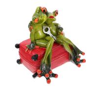 Toddmomy Grenouille Tirelire Résine Couple Grenouille Figurines Statues Animaux Piggy Tirelire pour La Maison