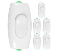 Toddmomy Interrupteur Lampe de Chevet en Abs Blanc, 6 Pièces, Forme Bateau, Économie D'espace et Commande Rapide pour Décoration de Chambre