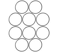 Toddmomy Joint torique pour boîtier filtre, 10 pièces silicone noir, anneau de purification d'eau avec fonction réparation fuite pour usage domestique