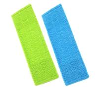 Toddmomy Lingette de Nettoyage pour Balai à Franges en Polaire Corail 40x12cm, Lot de 2, Absorbant poussière et Cheveux, adaptée Nettoyage Domestique et hôtelier
