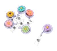 Toddmomy Lot de 6 Porte-badges Infirmière en Résine Clip Rotatif Rétractable, Léger et Sécurisé, pour Salons Professionnels et Activités Nécessitant un Badge