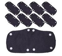 Toddmomy Lot de 9 Coussinets Anti-Transpiration pour Casques de Chantier, lavables et Respirants - Coussinets de Rechange ignifugés pour Casques de soudage de sécurité