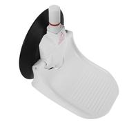 Toddmomy Marchepied de Pliable avec Ventouse, Design Ergonomique en Plastique Abs et Epdm, Support Stable pour Spa et Camping-Car, Repose-Pied Blanc Antidérapant