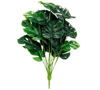 Toddmomy Monstera Artificiel 18 Têtes Vert, Fausses Feuilles pour la Composition, 1 Bouquet, Décoration d'Aménagement pour Salon et Intérieur